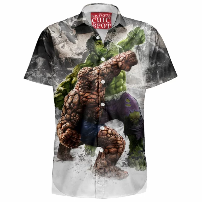 The Thing Vs Hulk Hawaiian Shirt