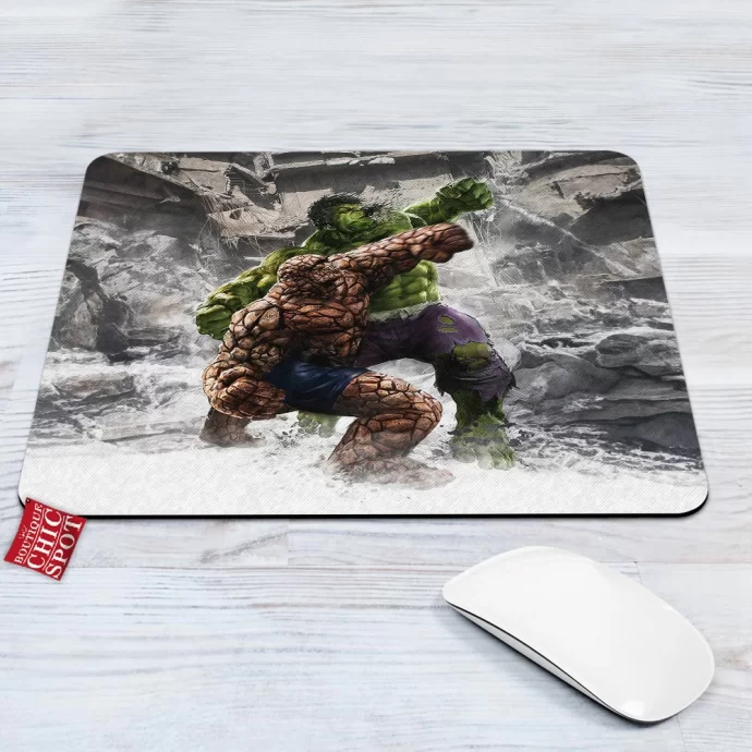 The Thing Vs Hulk Mouse Pad