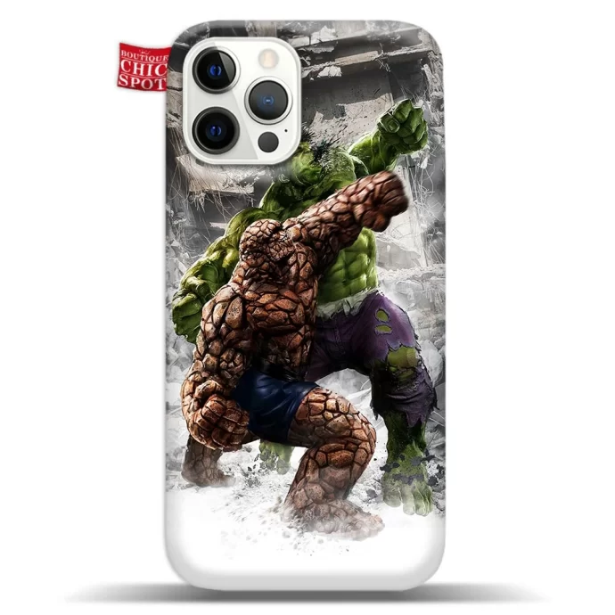 The Thing Vs Hulk Phone Case Iphone