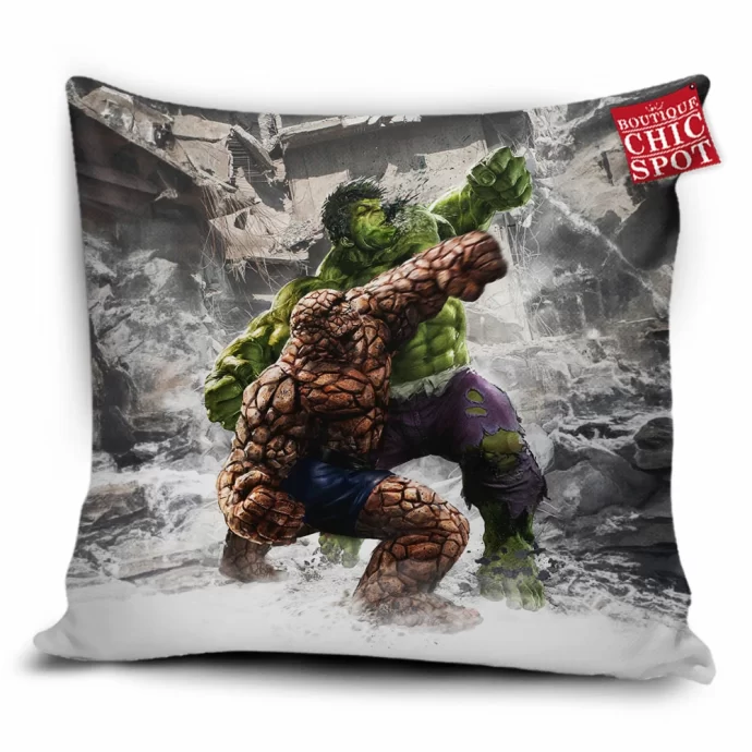 The Thing Vs Hulk Pillow Cover