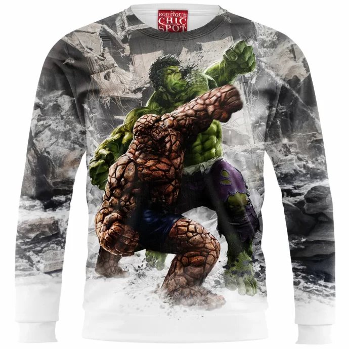 The Thing Vs Hulk Sweatshirt