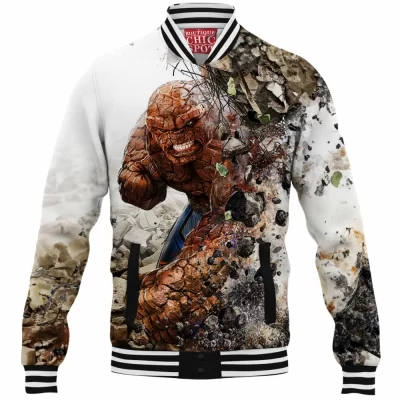 Ben Grimm Baseball-Jacket, Comic Baseball-Jacket, Fantastic Four Baseball-Jacket, The Thing Baseball-Jacket