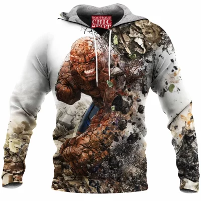 Ben Grimm Fleece-Hoodie, Comic Fleece-Hoodie, Fantastic Four Fleece-Hoodie, The Thing Fleece-Hoodie