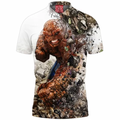 Ben Grimm Polo Shirt, Comic Polo Shirt, Fantastic Four Polo Shirt, The Thing Polo Shirt