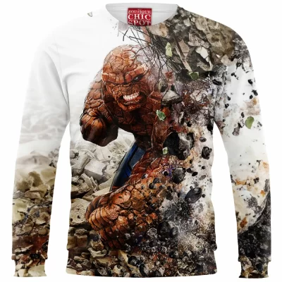 Comic Zip Sweatshirt, The Thing Zip Sweatshirt, Ben Grimm Zip Sweatshirt, Fantastic Four Zip Sweatshirt