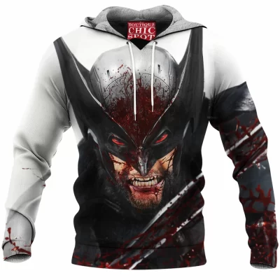 Comic Fleece-Hoodie, Logan Fleece-Hoodie, Wolverine Fleece-Hoodie, X-men Fleece-Hoodie