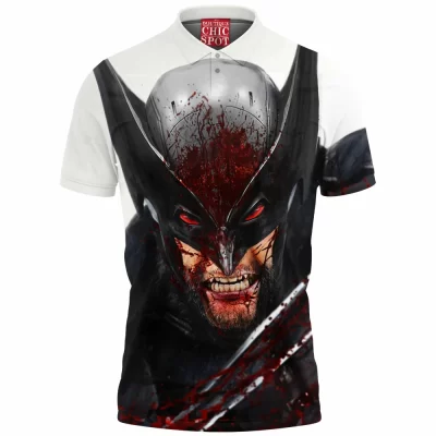Comic Polo Shirt, Logan Polo Shirt, Wolverine Polo Shirt, X-men Polo Shirt