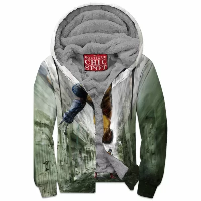 Comic Zip-Fleece-Hoodie, Logan Zip-Fleece-Hoodie, Wolverine Zip-Fleece-Hoodie, X-men Zip-Fleece-Hoodie