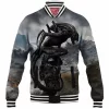 Alien Baseball-Jacket, Horror Baseball-Jacket, Sci-Fi Baseball-Jacket, Xenomorph Baseball-Jacket
