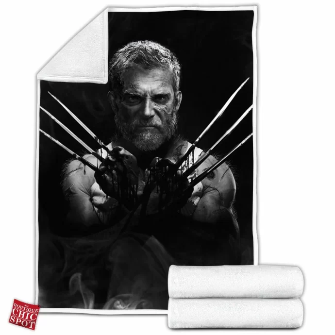 Old Man Logan Fleece Blanket