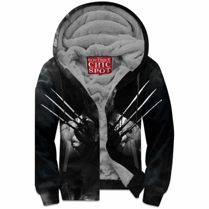 Old Man Logan Zip Fleece Hoodie