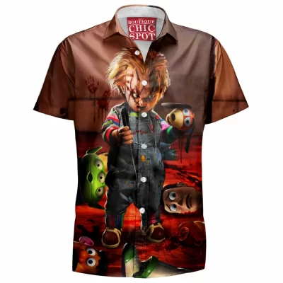 Child's Play Hawaiian-Shirt, Chucky Hawaiian-Shirt, Horror Hawaiian-Shirt