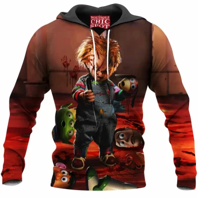 Child's Play Hoodie, Chucky Hoodie, Horror Hoodie
