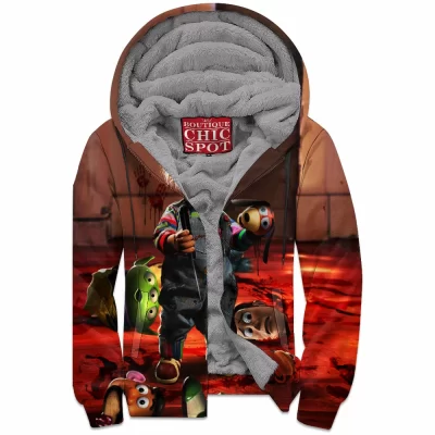 Child's Play Zip-Fleece-Hoodie, Chucky Zip-Fleece-Hoodie, Horror Zip-Fleece-Hoodie
