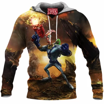 Earthworm Jim Fleece-Hoodie, Game Fleece-Hoodie