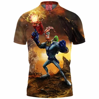 Earthworm Jim Polo Shirt, Game Polo Shirt