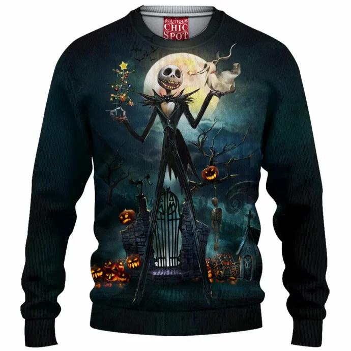 Jack Skellington Knitted Sweater