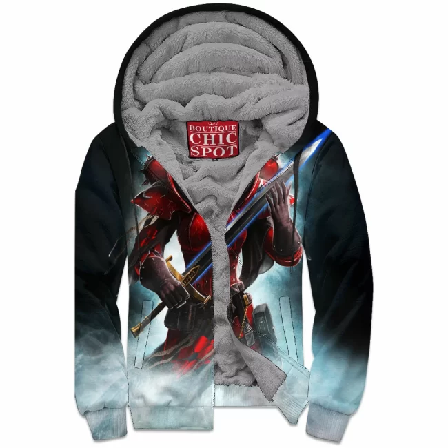 T DUONG Boutique 4172 Zip Fleece Hoodie