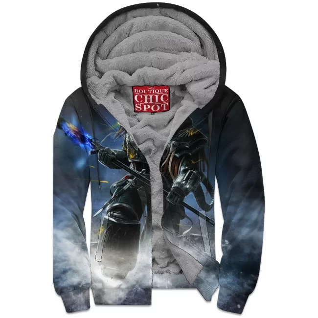 T DUONG Boutique 4174 Zip Fleece Hoodie