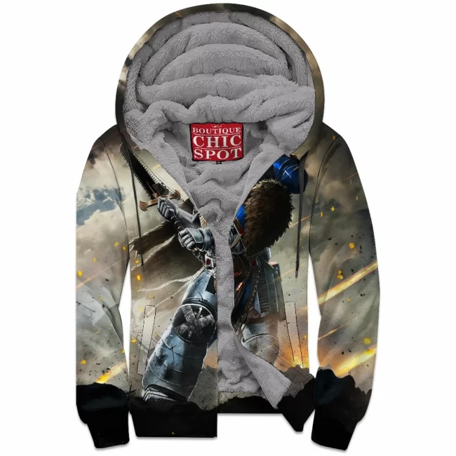 T DUONG Boutique 4177 Zip Fleece Hoodie