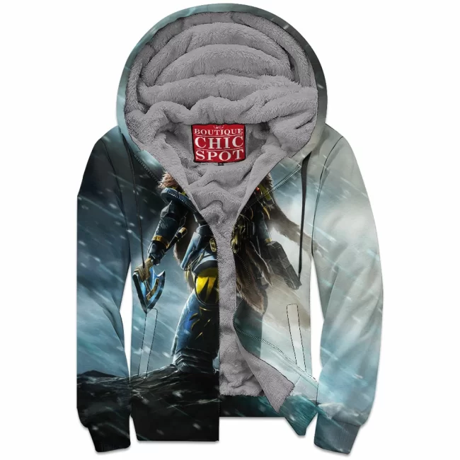 T DUONG Boutique 4181 Zip Fleece Hoodie