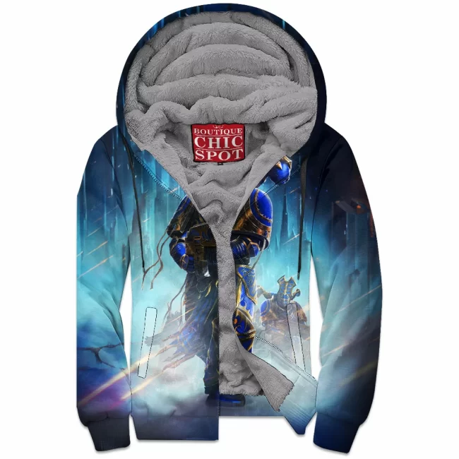 T DUONG Boutique 4184 Zip Fleece Hoodie