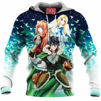 Anime Fleece-Hoodie, Naofumi Fleece-Hoodie, The Rising of the Shield Hero Fleece-Hoodie