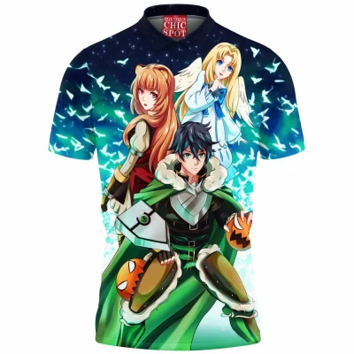 Anime Polo Shirt, Naofumi Polo Shirt, The Rising of the Shield Hero Polo Shirt