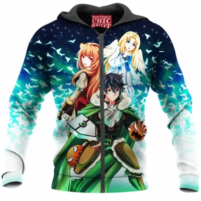 Anime Zip-Hoodie, Naofumi Zip-Hoodie, The Rising of the Shield Hero Zip-Hoodie