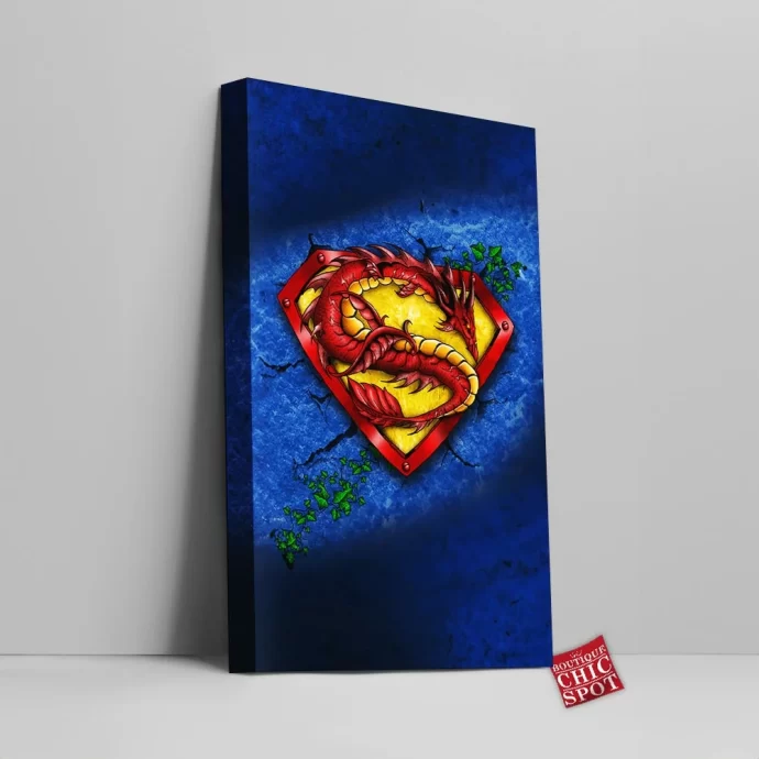 Superman Logo Canvas Wall Art