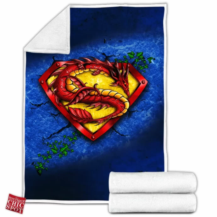 Superman Logo Fleece Blanket