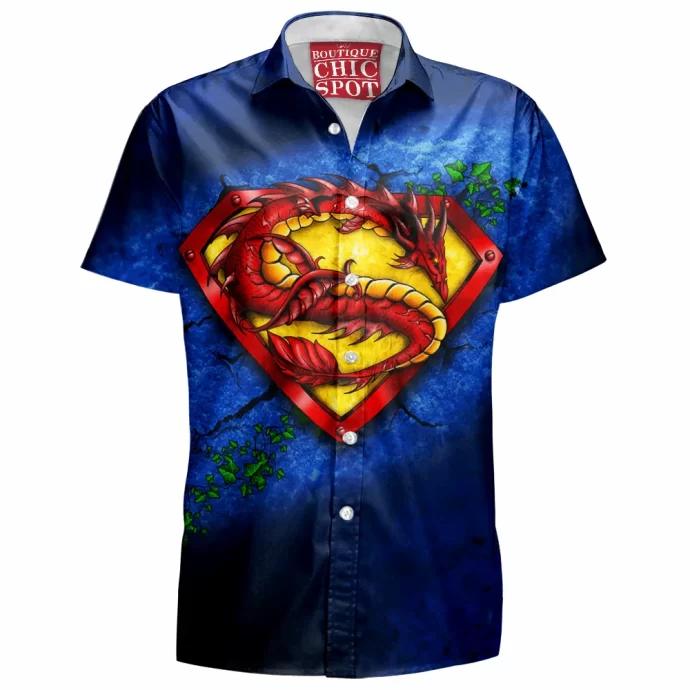 Superman Logo Hawaiian Shirt