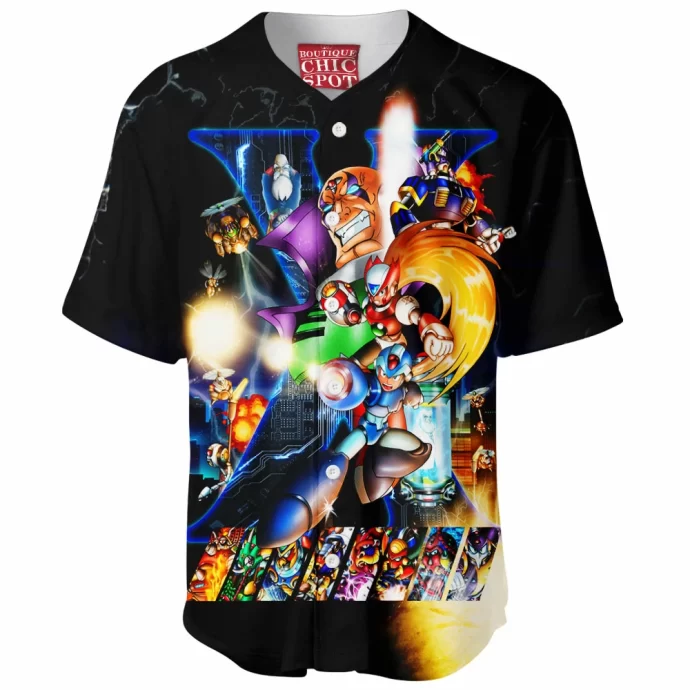 Megaman X Poster 953820958 Baseball Jersey