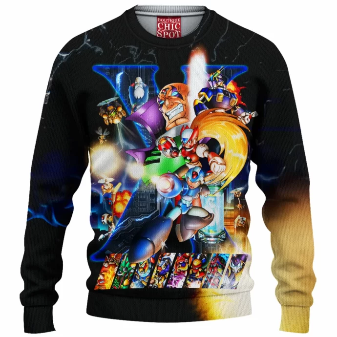 Megaman X Poster 953820958 Knitted Sweater