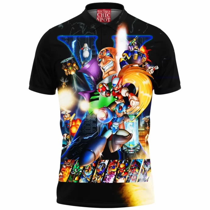 Megaman X Poster 953820958 Polo Shirt