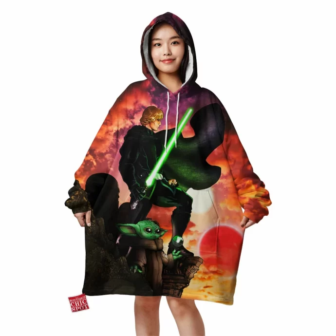 Luke And Grogu Blanket Hoodie