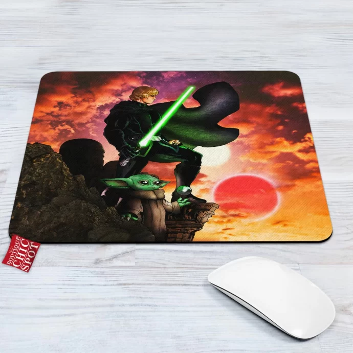 Luke And Grogu Mouse Pad