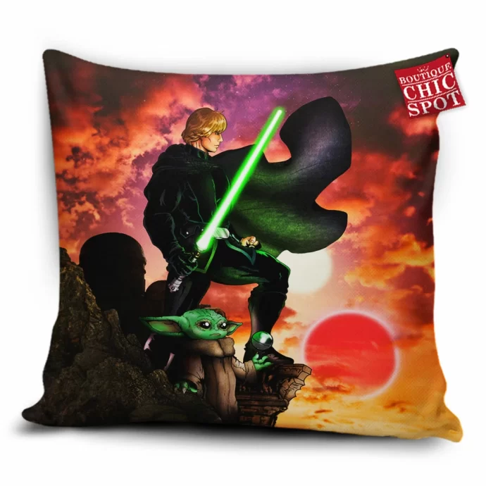 Luke And Grogu Pillow Cover