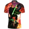 Sci-Fi Polo Shirt, Grogu Polo Shirt, Baby Yoda Polo Shirt, Star Wars Polo Shirt, The Mandalorian Polo Shirt