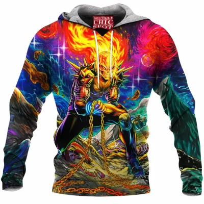 Comic Fleece-Hoodie, Ghost Rider Fleece-Hoodie