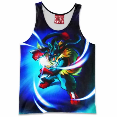 Anime Tank-Top, Lucario Tank-Top, Pokemon Tank-Top