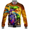 Game Baseball-Jacket, The Legend of Zelda Baseball-Jacket, Zelda Link Baseball-Jacket