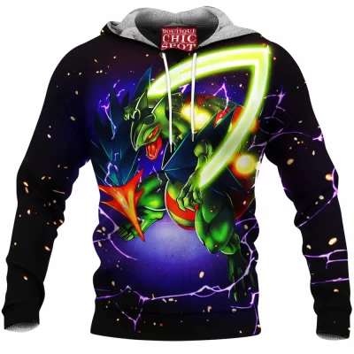 Anime Fleece-Hoodie, Pokemon Fleece-Hoodie, Mega Sceptile Fleece-Hoodie