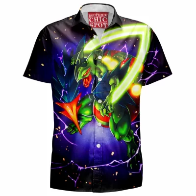 Anime Hawaiian-Shirt, Pokemon Hawaiian-Shirt, Mega Sceptile Hawaiian-Shirt