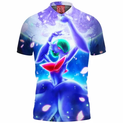 Anime Polo Shirt, Mega Gardevoir Polo Shirt, Pokemon Polo Shirt