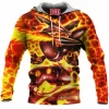 Anime Fleece-Hoodie, Mega Rayquaza Fleece-Hoodie, Pokemon Fleece-Hoodie