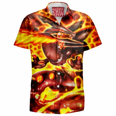 Anime Hawaiian-Shirt, Mega Rayquaza Hawaiian-Shirt, Pokemon Hawaiian-Shirt