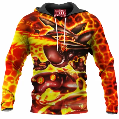 Anime Hoodie, Mega Rayquaza Hoodie, Pokemon Hoodie