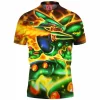 Anime Polo Shirt, Mega Rayquaza Polo Shirt, Pokemon Polo Shirt