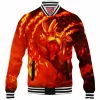Anime Baseball-Jacket, Mega Blaziken Baseball-Jacket, Pokemon Baseball-Jacket